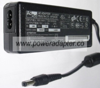 ACBEL AP13AD03 AC ADAPTER 19VDC 3.42A POWER SUPPLY FOR LAPTOP