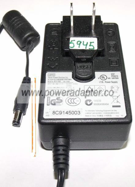 APD WA-10H05 AC ADAPTER 5V 2A PLUG IN POWER SUPPLY