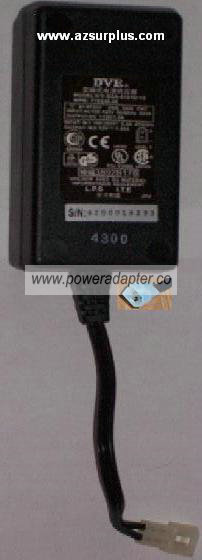 DVE DSA-0151D-12 AC ADAPTER 12VDC 1.5A 2Pin ( ]- 100-125Vac U