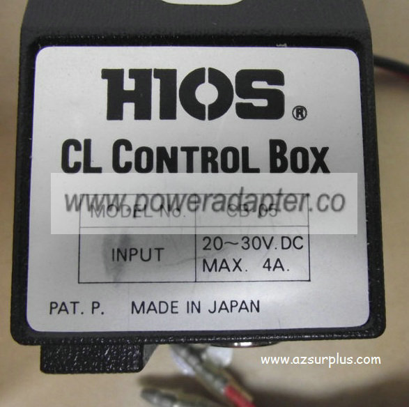 HIOS CB-05 CL Control Box 20-30VDC 4A Made in Japan