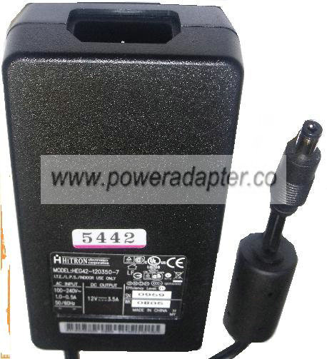 HITRON HEG42-12030-7 AC ADAPTER 12V 3.5A POWER SUPPLY FOR LAPTOP