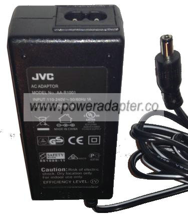 JVC AA-R1001 AC ADAPTER 10.7VDC 3A Used -( )- 2.5x5.5mm 110-240V