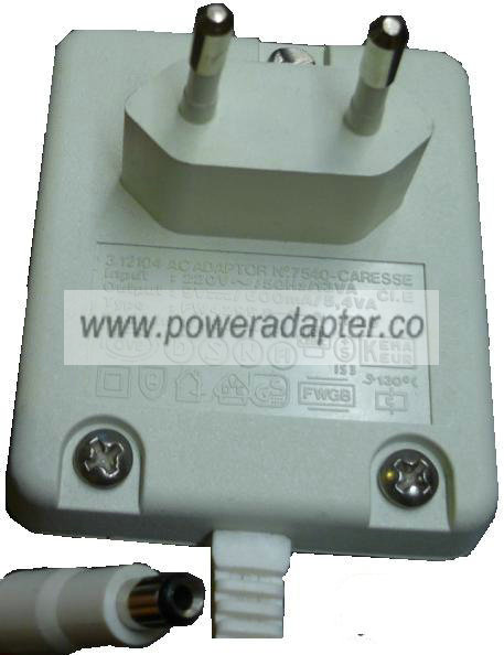 KEMA EUR FW4299 AC DC ADAPTER 9V 600mA DIRECT PLUG IN POWER SUPP