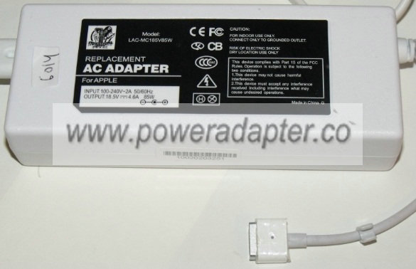 REPLACEMENT LAC-MC185V85W AC ADAPTER 18.5VDC 4.6A 85W NEW