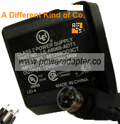 LEI 481208OO3CT AC Adapter 12VDC 800mA Used 3Pin 10mm Mini Din I
