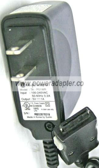 LG TA-P01WR AC ADAPTER 5V 1A POWER SUPPLY FOR LG CELL PHONES
