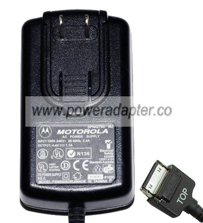 MOTOROLA PSM09062RU AC ADAPTER 4.4V DC 1A Used SPECIAL CONNECTOR