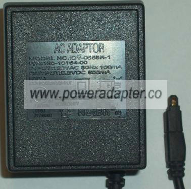 NETBIT DV-0555R-1 AC ADAPTER 5.2VDC 500mA POWER SUPPLY