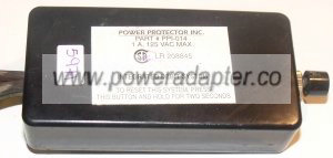 POWER PROTECTOR PI-014 AC ADAPTER 125VAC 1A NEW LR 208845
