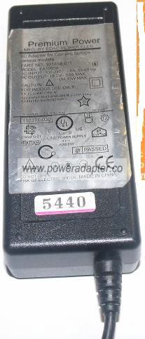 PREMIUM POWER EA1060B AC ADAPTER 18.5V 3.5A COMPAQ LAPTOP POWER