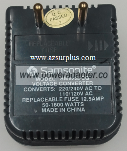 SAMSONITE SM623CG AC ADAPTER Used Direct Plug in Voltage Convert