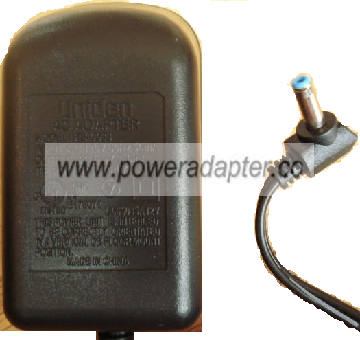 UNIDEN PS-0033 AC ADAPTER 6.5VAC 350mA Used 1.2 x 3.5 mm ~(~)~