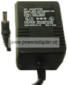UMAX SPA-1210 AC adapter 12VDC 1A 490081-03 Power Supply Scaner