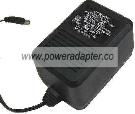 CONDOR D12-10-1000 AC ADAPTER 12VDC 1A -( )- NEW 2.5x5.5mm STRA