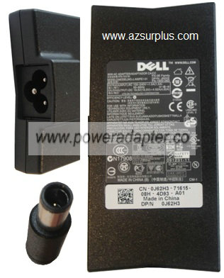 DELL DA90PE1-00 AC ADAPTER 19.5V 4.62A Used 5 x 7.4 x 17.7 mm St