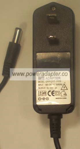 GFT GFP121T-0520 AC ADAPTER 5VDC 2A POWER SUPPLY - Click Image to Close