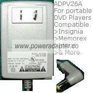 Insignia ADPV26A AC ADAPTER 9V 2.2A SWITCHING Power Supply adpv0