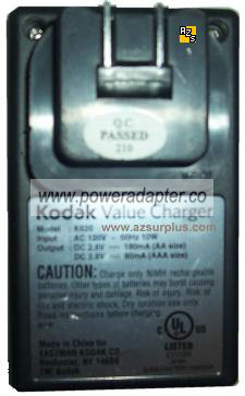 KODAK K620 VALUE CHARGER FOR AA AND AAA SIZE BATTERIES
