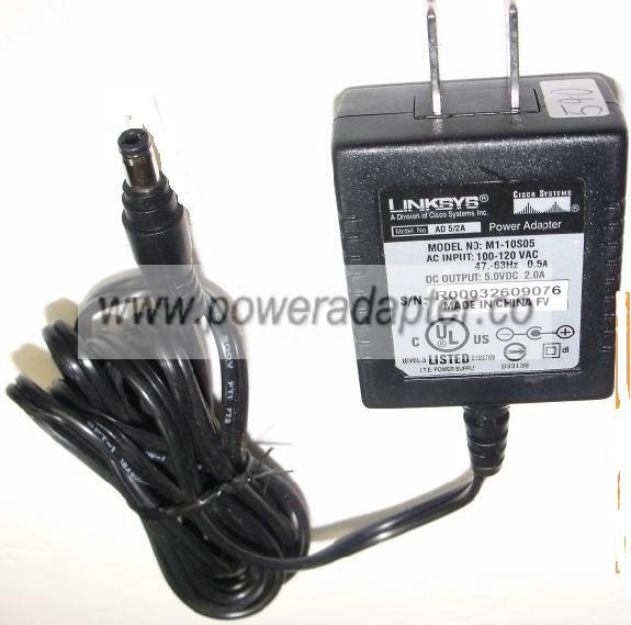 LINKSYS M1-10S05 AC DC Adapter 5V 2A SWITCHING Power Supply HUB