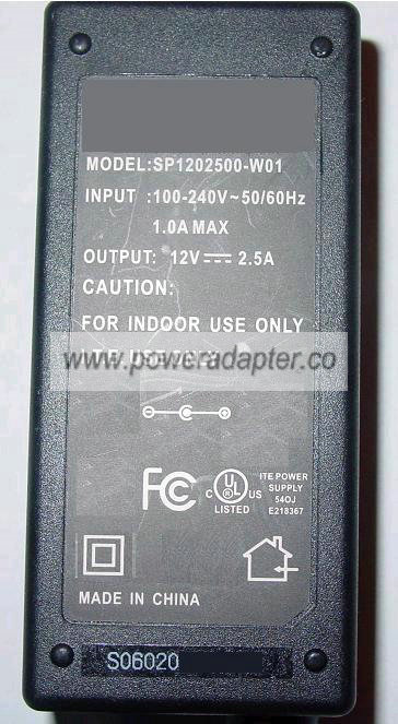 NEXTER SP1202500-W01 AC Adapter 12V DC 2.5A Directed ITE Power S