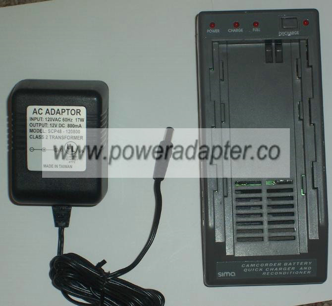 SIMA SPM-3 CAMCORDER BATTERY CHARGER WITH ADAPTER