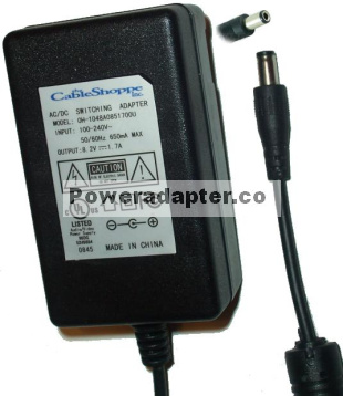 Cable Shoppe OH-1048A0851700U AC Adapter 8.2VDC 1.7A -( )- 2x5.5