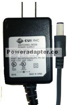 CUI INC EUA-101W-05 AC ADAPTER 5VDC 2A 2x5.5mm Used 100-240vac D