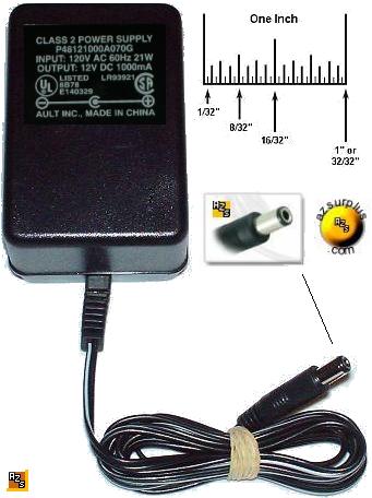 AULT P48121000A070G AC ADAPTER 12V DC 1000mA Class 2 Power Suppl