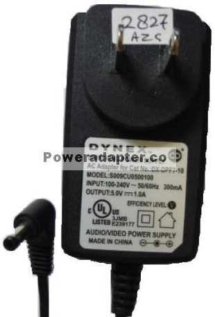 Dynex S009CU0500100 AC ADAPTER 5VDC 1A Switching Power Supply AD