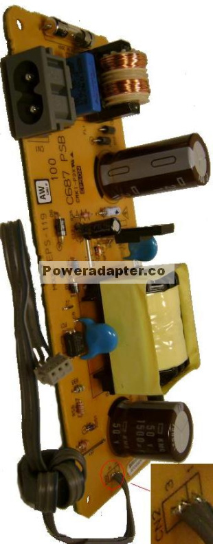EPSON EPS-119 C687 PSB Internal PRINTER POWER SUPPLY CX8400