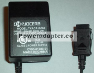 KYOCERA TXACA10002 AC DC ADAPTER 5.2V 400mA 7W POWER SUPPLY FOR