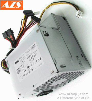 Dell D255P-00 255W Switching Micro ATX Power Supply Used 24Pin D