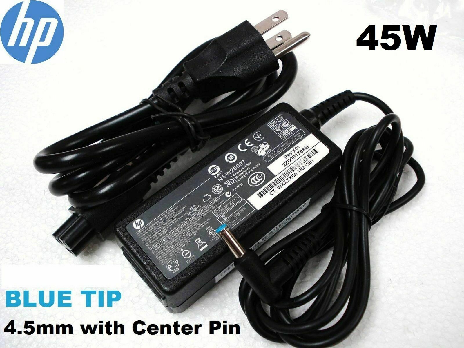Genuine HP Laptop Charger AC Power Adapter 740015-002 741727-001 19.5V 2.31A 45W Compatible Brand: For HP Type: Power