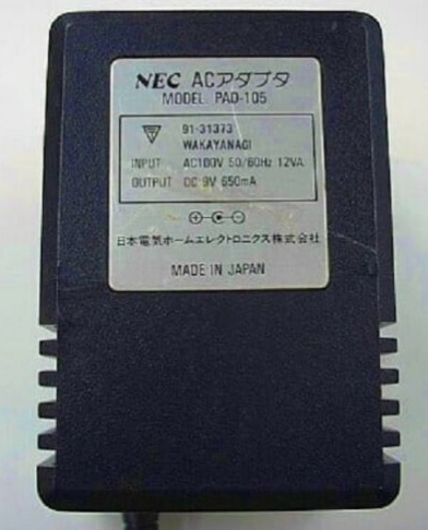 NEC PC moteur CORE GRAFX Officiel Original Power Supply PAD-105 PSU AC Adaptateur Model: NEC GRAFX Type: Ac Adapter