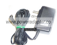 E205038 AC ADAPTER 6VDC 500mA USED -(+) 1x3.5mm 90° ROUND BARR