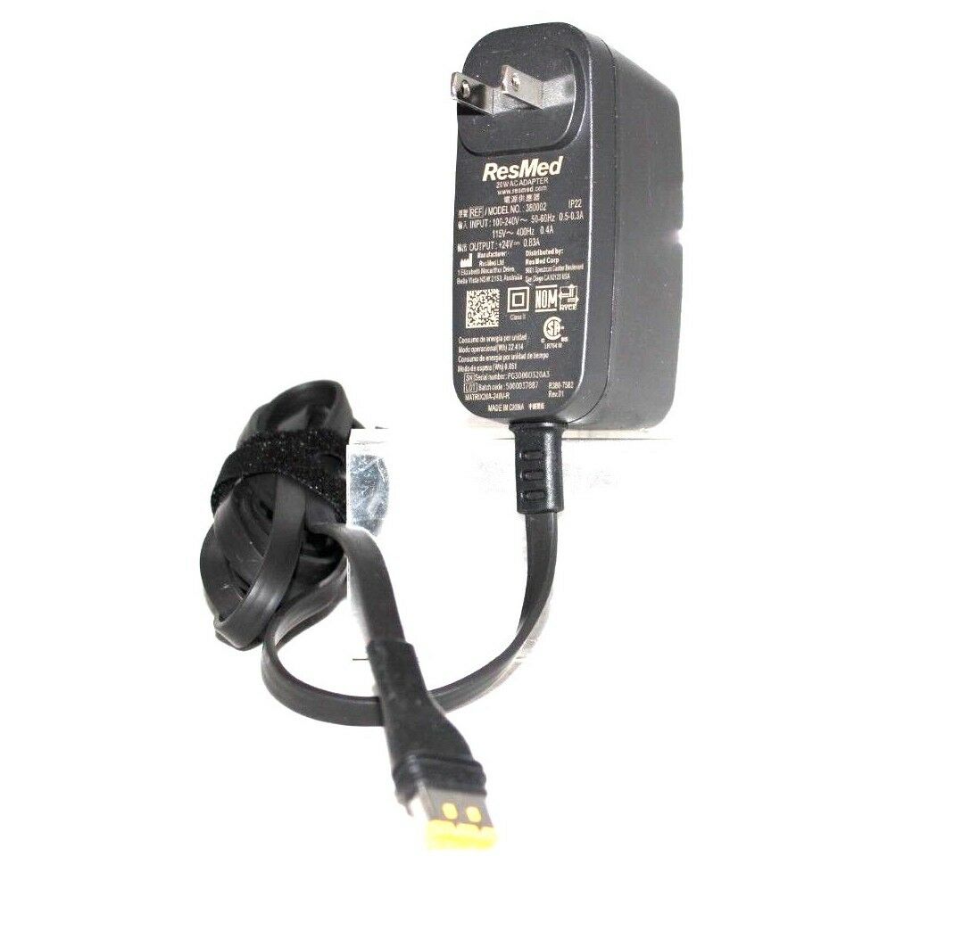 Original ResMed 20W AC Adapter Charger Model no 380002 +24V 0.83A IP22 NOTE: Please do not leave Negative Feedback o