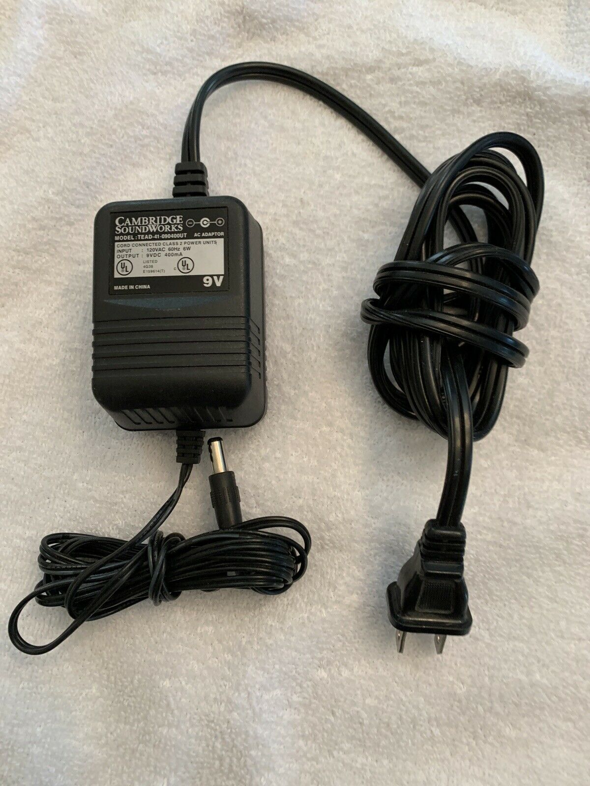 Genuine Cambridge TEAD-41-090400UT Soundworks AC DC Adapter Power Supply, 9V Type: AC/DC Adapter Output Voltage: 9 V