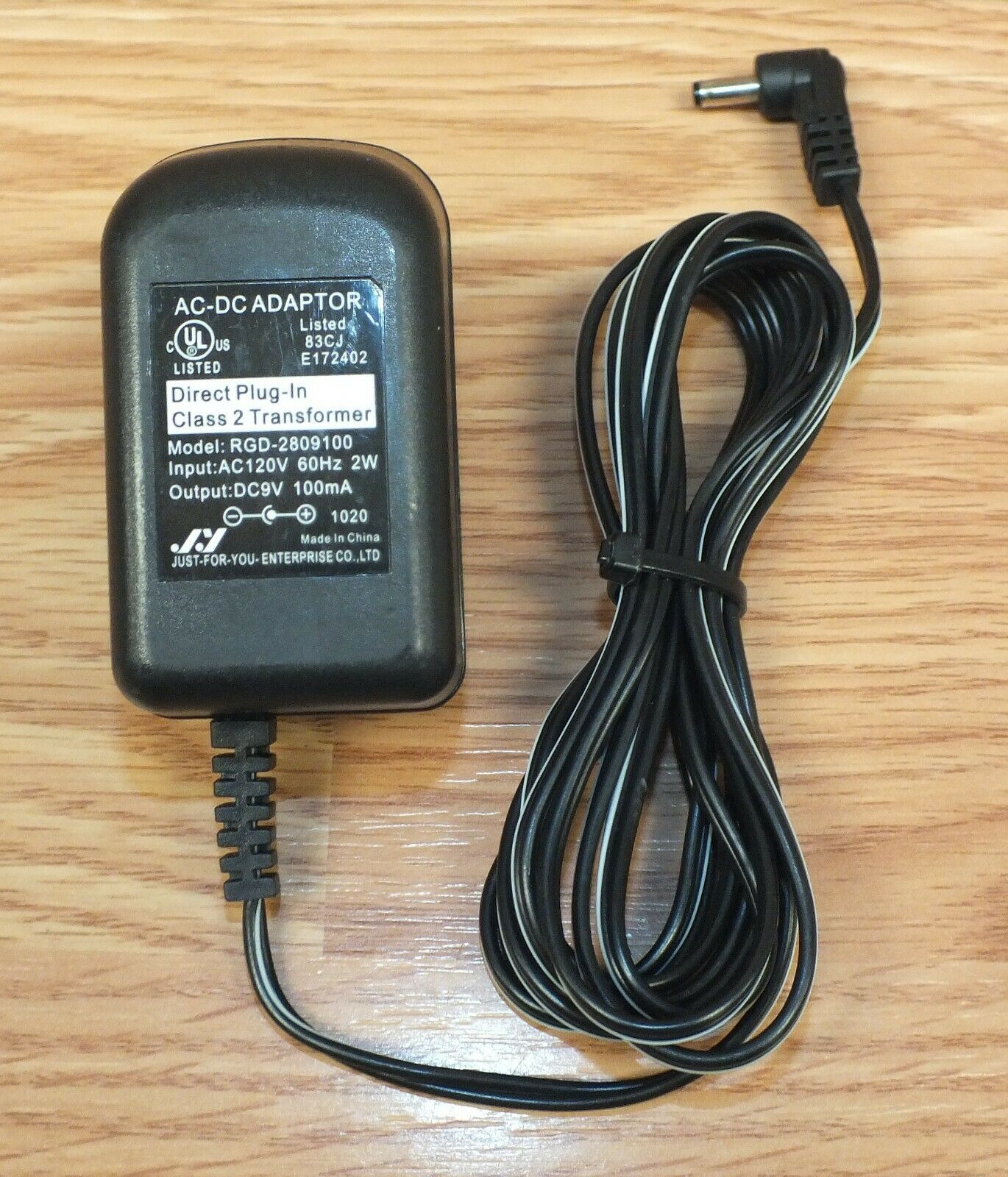 Unbranded (RGD-2809100) 9V 100mA AC/DC Adapter Power Supply Type: AC/DC Adapter Output Voltage: 9 V MPN: Does Not App