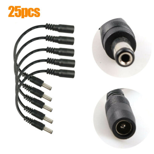 25x Reverse Polarity Converter Cable 5.5x2.1mm Adapter For Keyboard Effect Pedal To Fit: Electric Guitar Type: Eff