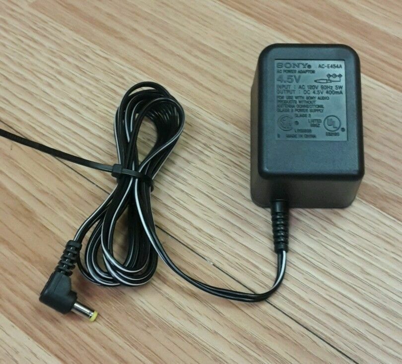 Genuine Sony (AC-E454A) 4.5V 5W 400mA 60Hz AC Adapter Power Supply Charger Country/Region of Manufacture: China MPN: AC