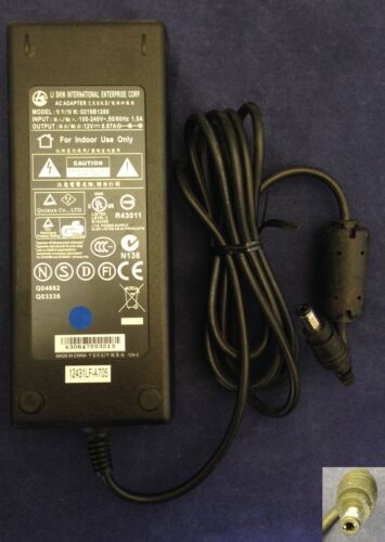 Original Charger lishin 0219B1280 Adapter 12V 6.67A 5.5mm/2.1mm colore: Black Compatible Brand: Universal MPN: 0219B1