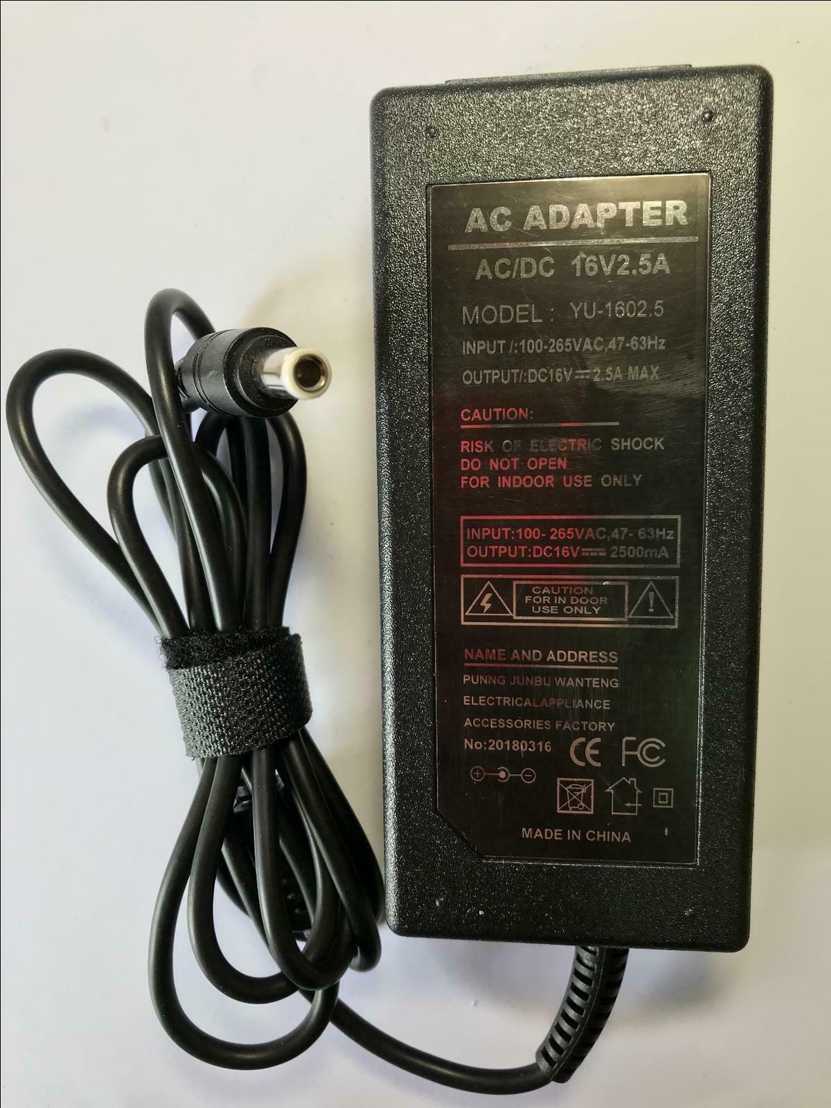 16V 2.4A AC Power Adaptor 4 Yamaha PA-300 Professional Audio Workstation AW1600 Model: 16V2.4ABM MPN: cE4-1xx To Fit: 6
