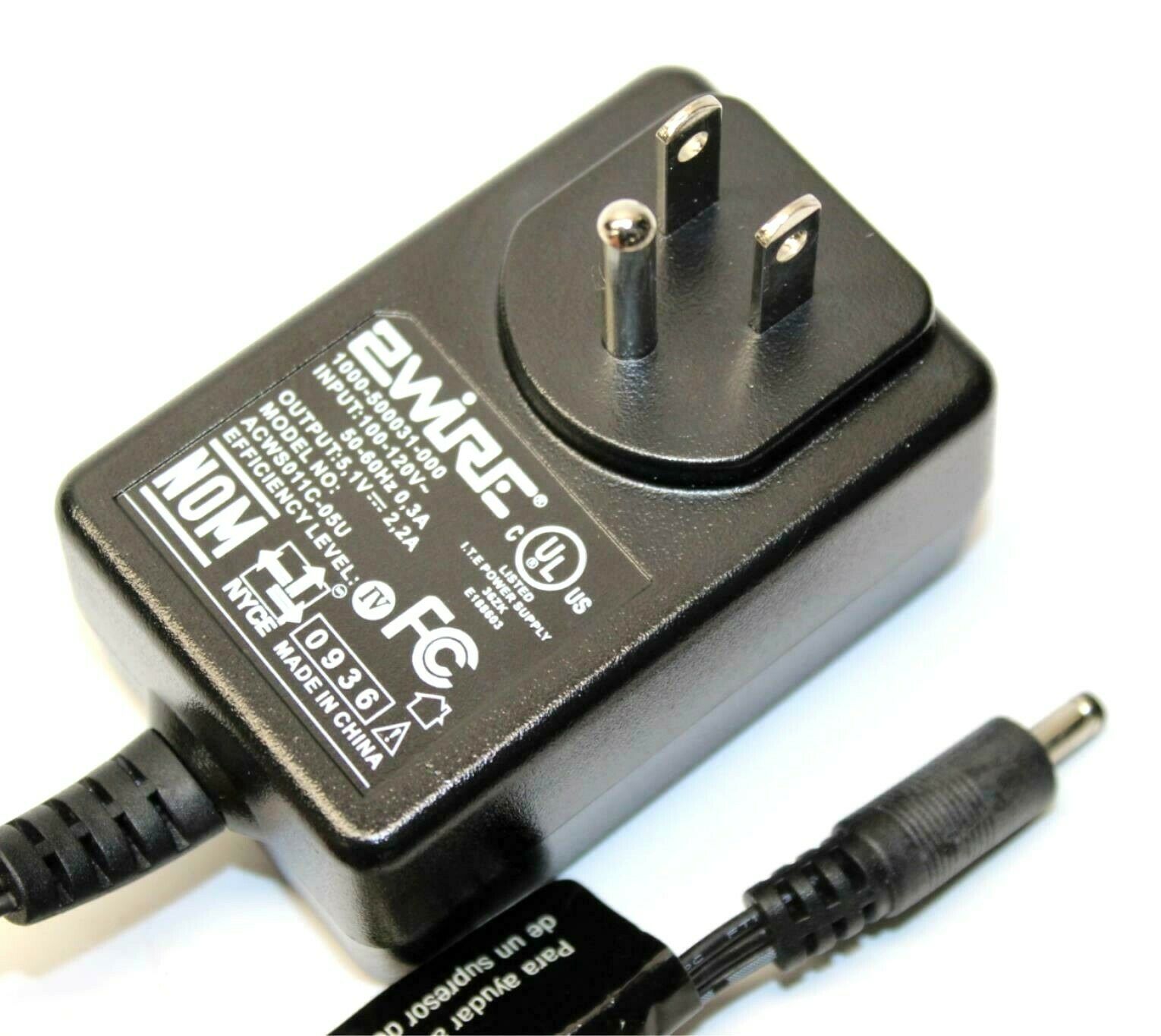 2Wire ACWS011C-05U Power Supply Output 5.1V 2.2A Transformer Adapter Charger Brand: 2Wire MPN: Does Not Apply Type: Tra