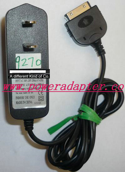4.5V-9.5VDC 100mA AC ADAPTER USED CELL PHONE CONNECTOR POWER SUP