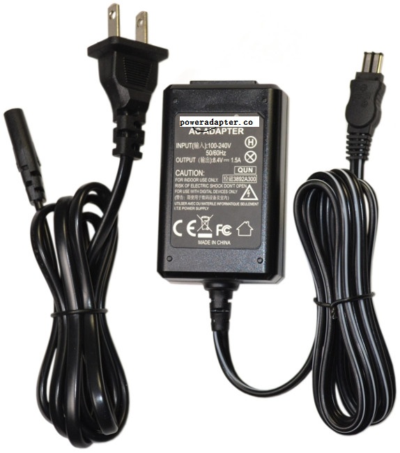 8.4v 1.5A AC Adapter for Sony Handycam DCR-TRV280 DCR-TRV285 TRV280E TRV285E Charger To Fit: Camcorder Type: Wall Charg