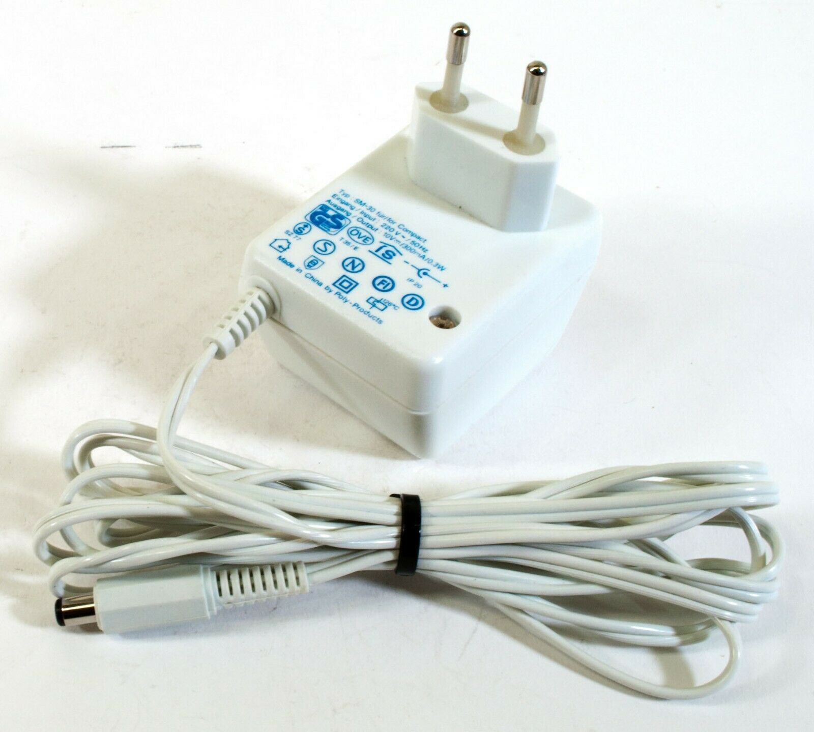 Epilady SM-30 AC Adapter 10V 300mA Original Power Supply Europlug Compact Output Current: 300 mA Voltage: 10 V MPN: