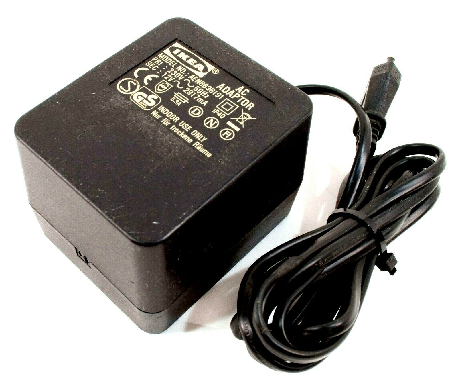 Ikea AEN6636191 AC-AC Adapter 12V 2917mA Original Power Supply Type: Power Adapter UPC: Does not apply Compatible B