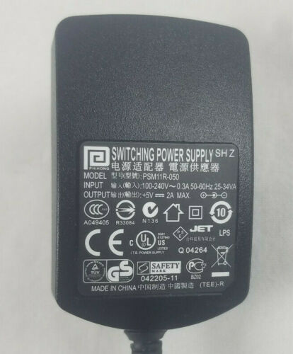 PHIHONG PSM11R-050 100-240V Switching 5V 2A AC Power Supply Adapter Connection Split/Duplication: 1:1 MPN: PSM11R-050 T
