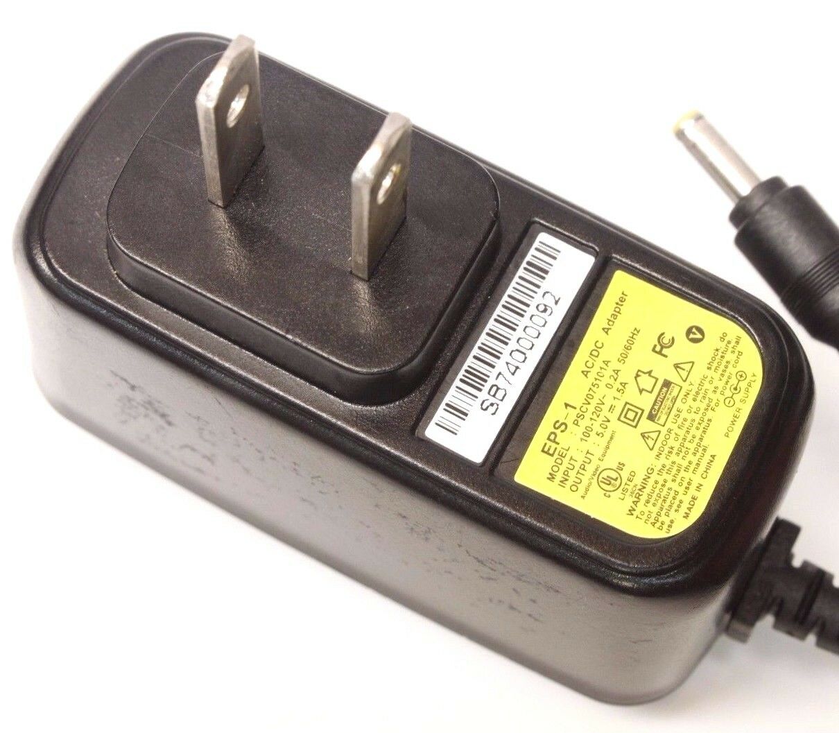 new PSCV075101A AC DC Power Supply Adapter Charger Output 5V 1A Brand: PSCV MPN: Does Not Apply Type: Adapter input:10