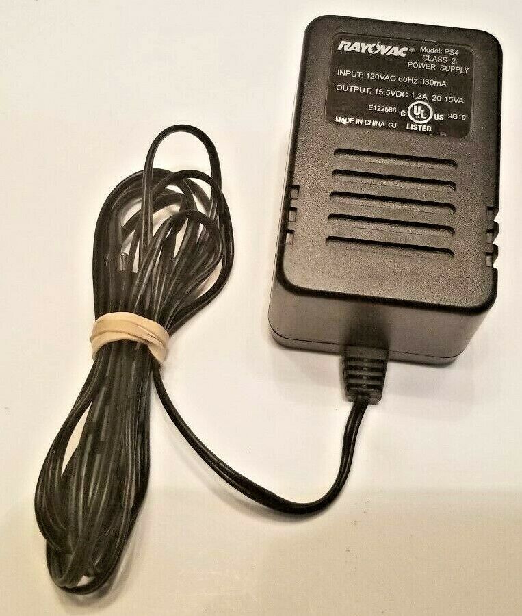 Rayovac PS4 Class 2 Power Supply AC Adapter Charger Output DC 15.5V 1.3A Type: AC/AC Adapter Output Voltage: 15.5 V Fe